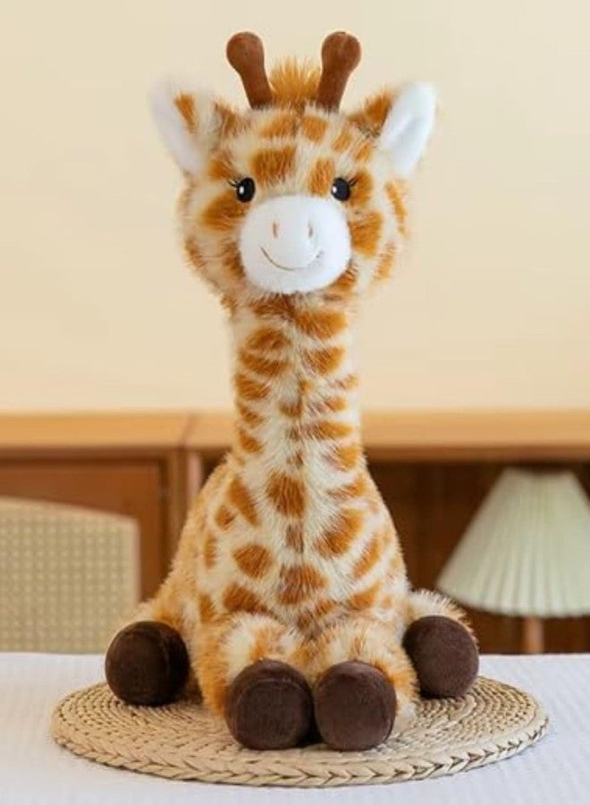 تيكلز لعبة زرافة لطيفة محشوة ناعمة للأطفال، هدية عيد ميلاد للأولاد والبنات (اللون: بني، الحجم: 30 سم) - Image 1